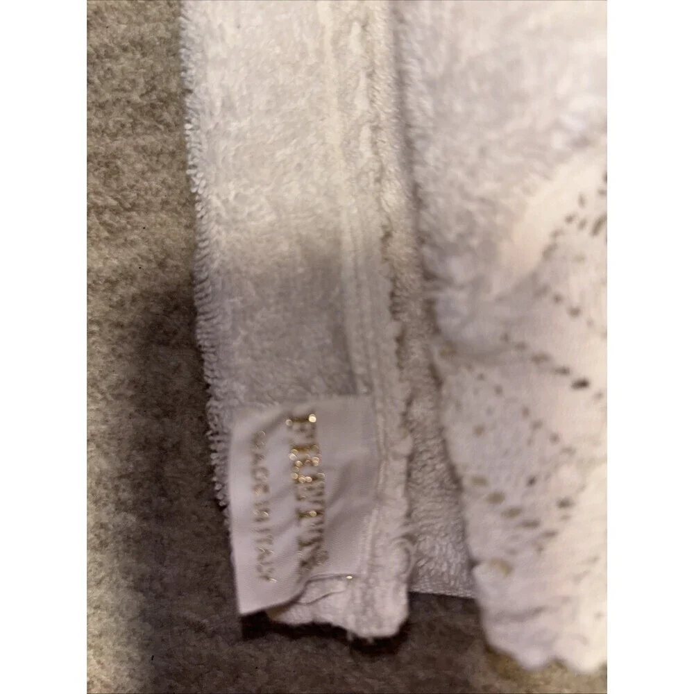Vintage Frette Italy Gold Label Luxury Guest/Hand Towel Macrame Lace Detail20x30
